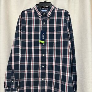 Chaps Casual Button Down Shirts in Blue and Red